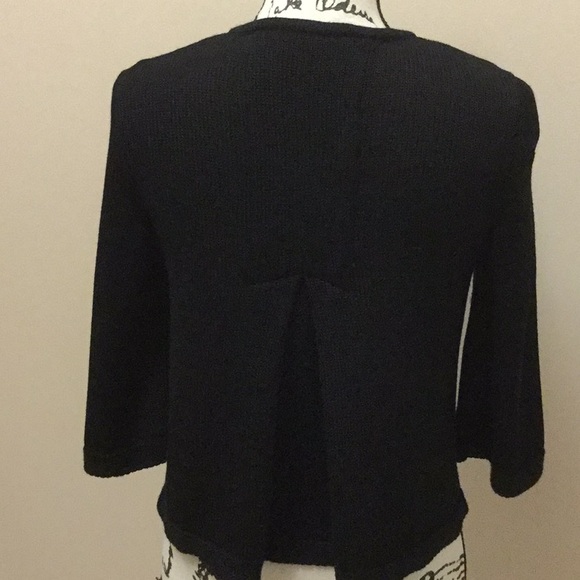Peter Nygard black sweater knit cardigan - Picture 5 of 8
